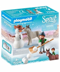 Конструктор Playmobil Снеговик с осликом 70398